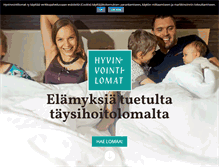 Tablet Screenshot of hyvinvointilomat.fi